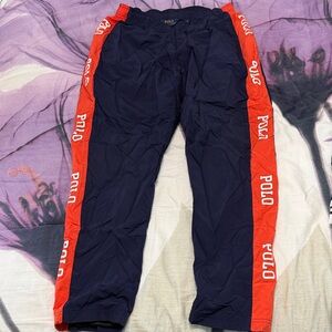 Polo by Ralph Lauren Men's Navy and Red Joggers
